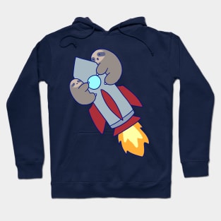 Rocket Ship Sloths Hoodie